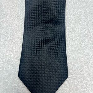 Burma Bibas Classic Black Checkered Tie